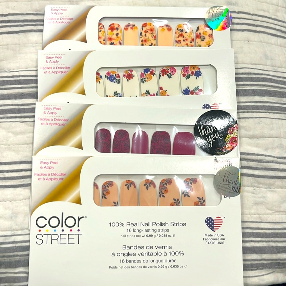 Set of 4 Floral Color Streets Sets